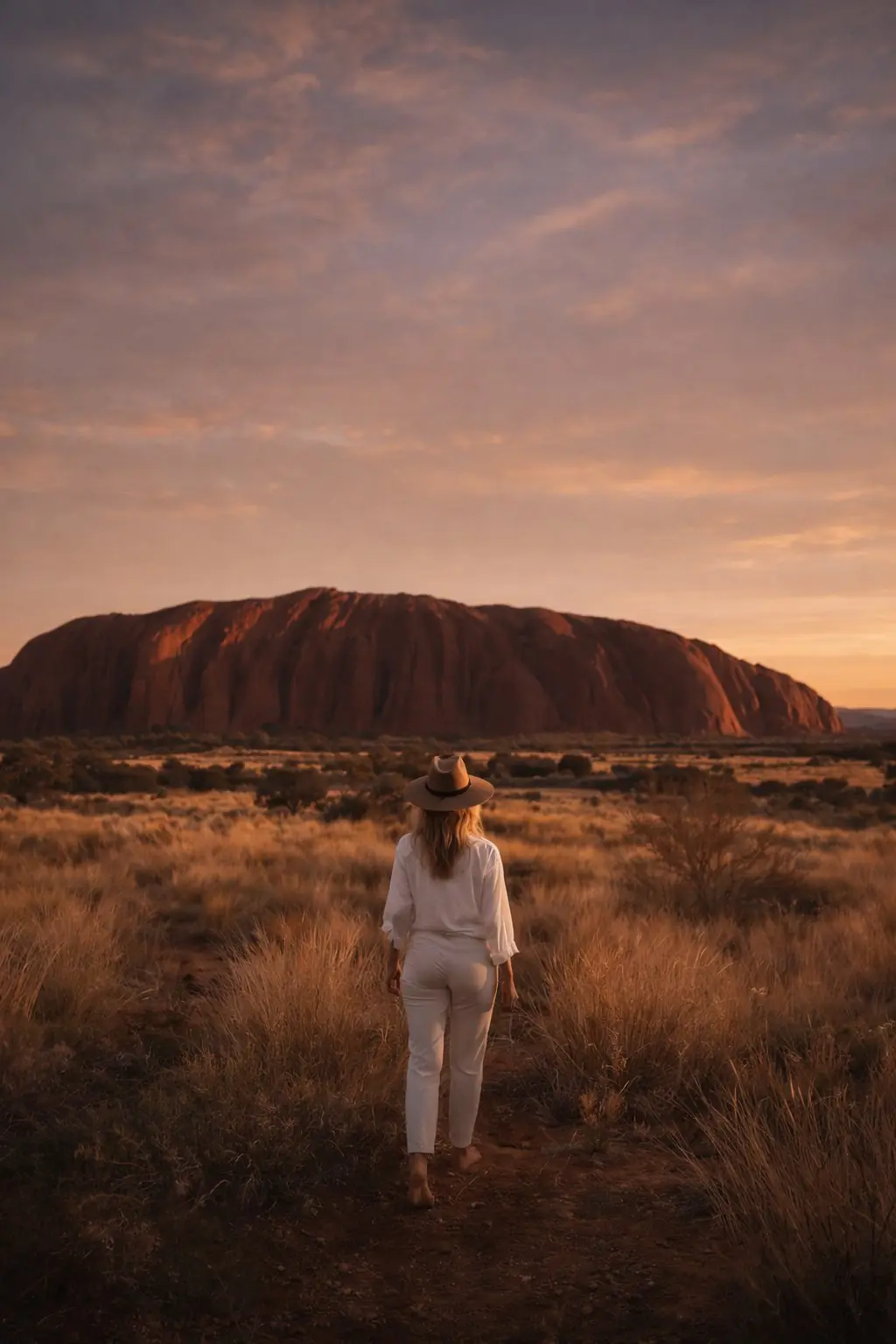 Uluru at sunset